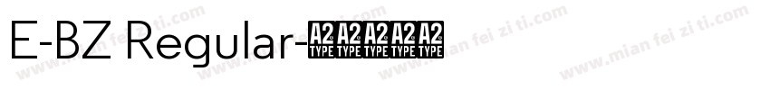 E-BZ Regular字体转换